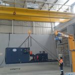 Installing Morris / ABUS Cranes at Sandvik’s central African facility interior